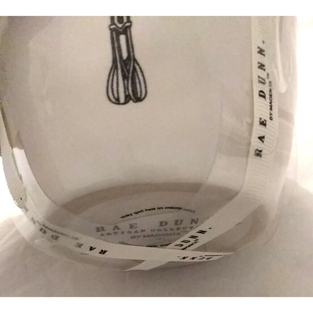 RAE DUNN 4 Piece Set ICON Ceramic Pottery Measuring Cups Magenta NWT - Picture 8 of 9